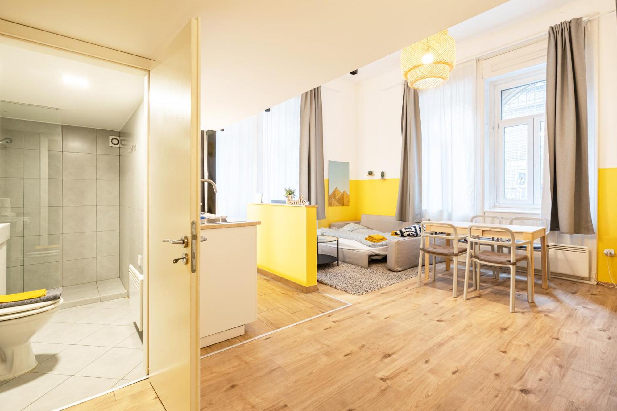 Charming Studio In The Heart Of The Jewish Quarter W41 Yellow Budapest Eksteriør billede
